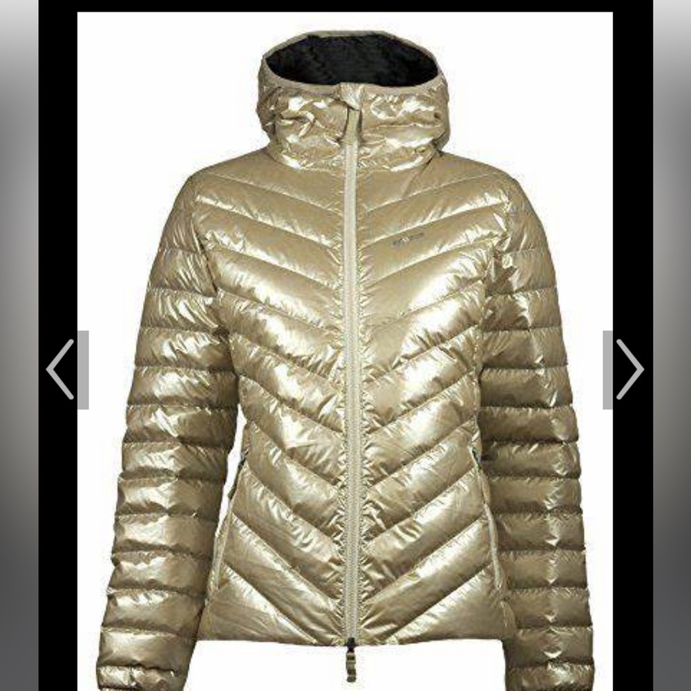 Women's Gold Puffer Jacket
